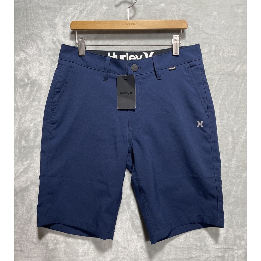 Mens 28 Hurley‎ Navy Lightweight Hybrid Walking & Golf Performance Shorts $50